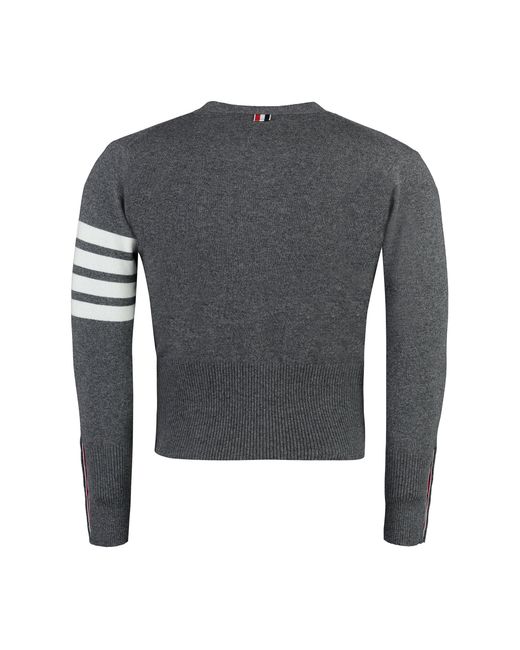 Thom Browne Black Cashmere Cardigan for men