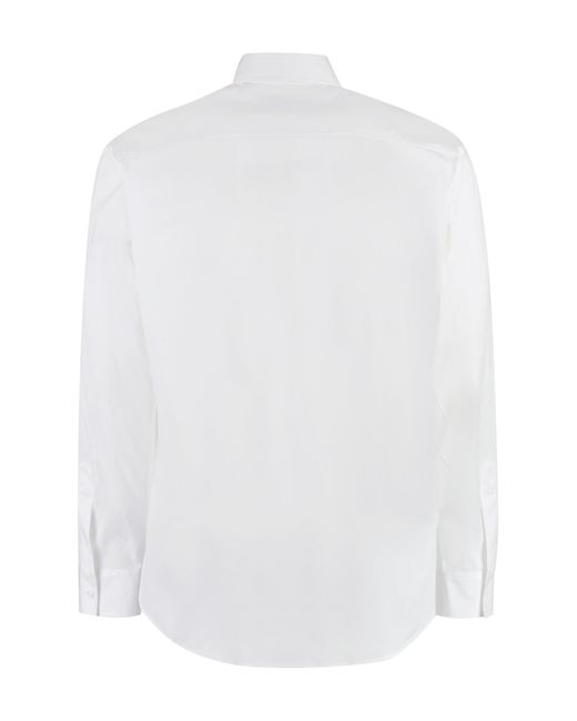 DSquared² White Stretch Cotton Shirt for men