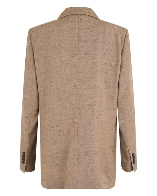 Dolce & Gabbana Natural Double-Breasted Blazer