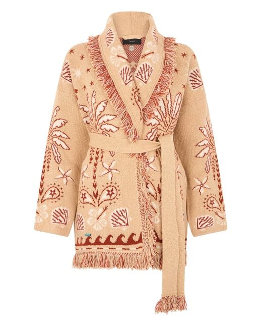 Alanui Multicolor Cardigan Bandana Jacquard