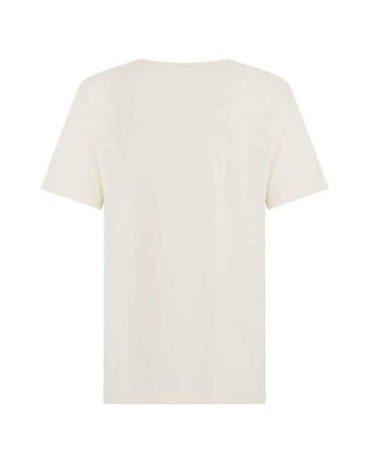 Lemaire White Short-Sleeve T-Shirt for men