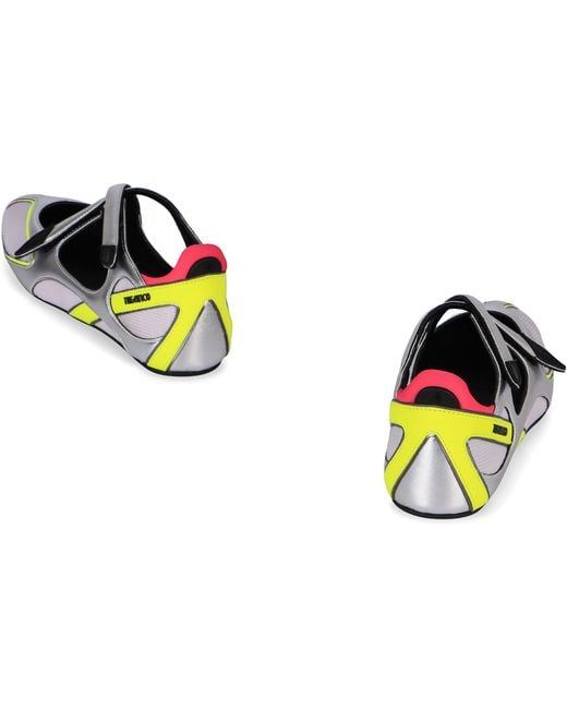 The Attico Black Holographic Ballerina Silver Floor 01