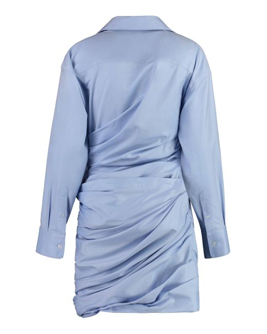 Alexander Wang Blue Cotton Mini-Dress