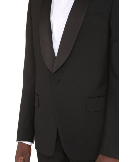 Gucci Black Wool And Mohair Two Piece Suit for men