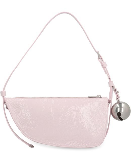 Borsa a spalla Shield Sling in pelle di Burberry in Pink