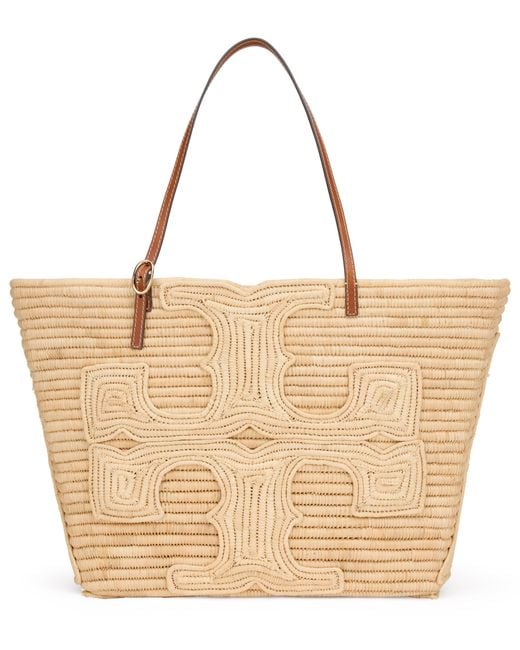 Tory Burch Natural Ella Tote Bag