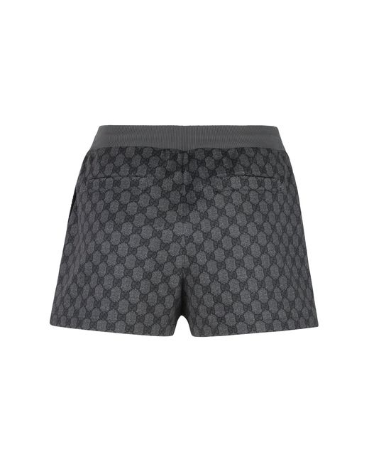 Gucci Gray Cotton Blend Shorts