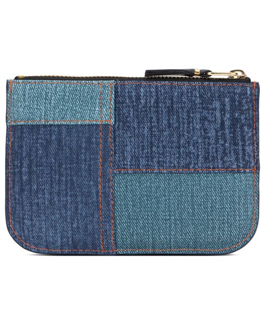 Portafoglio Denim Patchwork di Comme des Garçons in Blue