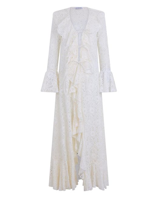 LES FILLES D'EVA White Long Lace Dress