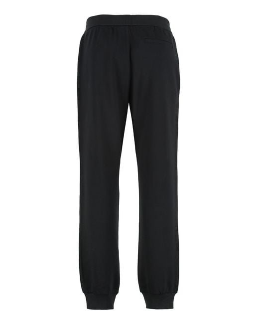 Versace Black Cotton Track-Pants for men