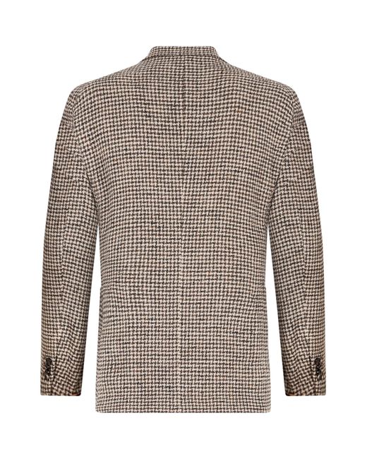Tagliatore Brown Double-Breasted Jacket for men