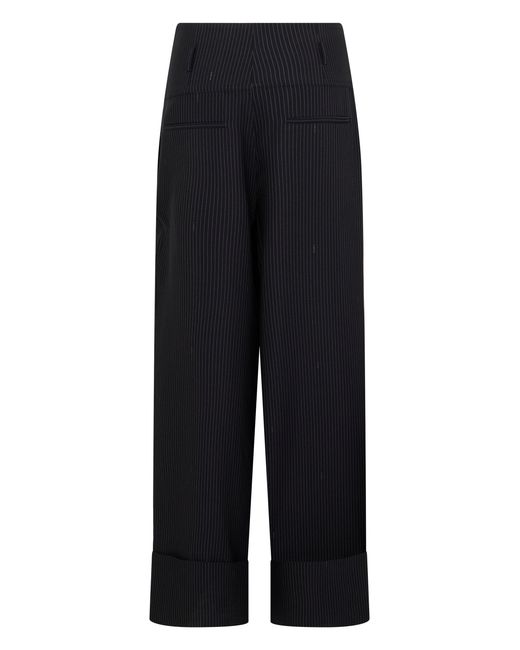 Fendi Black Wide Elegant Trousers