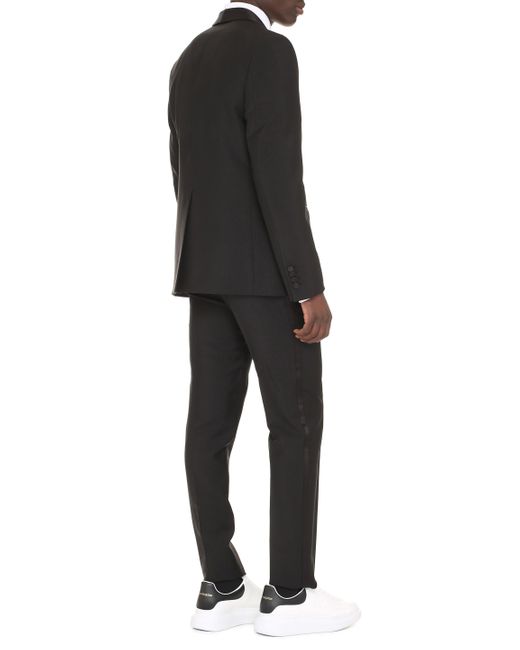 Gucci Black Wool And Mohair Two Piece Suit for men