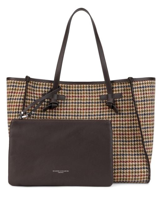 Gianni Chiarini Brown Tote Bag With Pouch