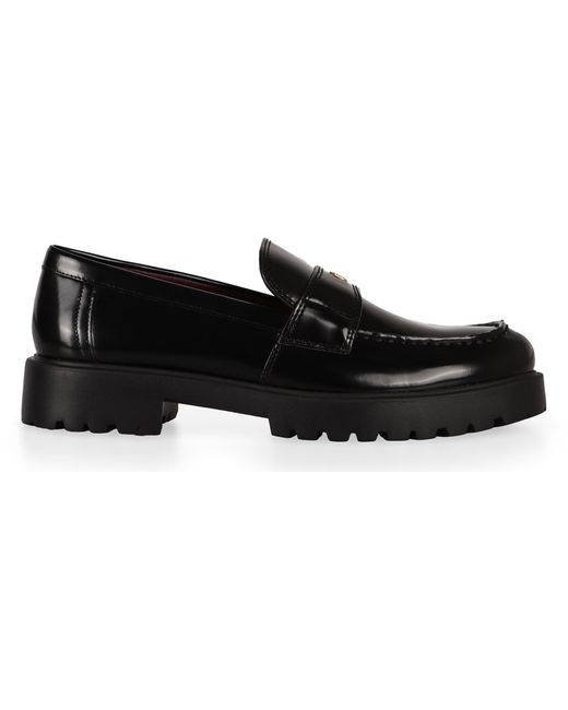 Tory Burch Black Leather Loafers