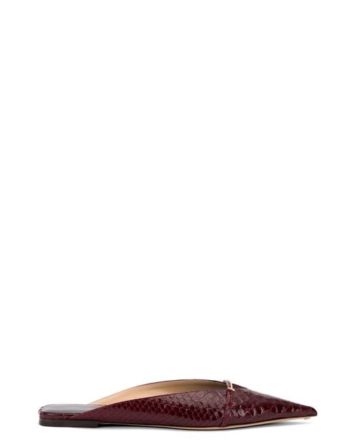 Tom Ford Red Printed Leather Mules