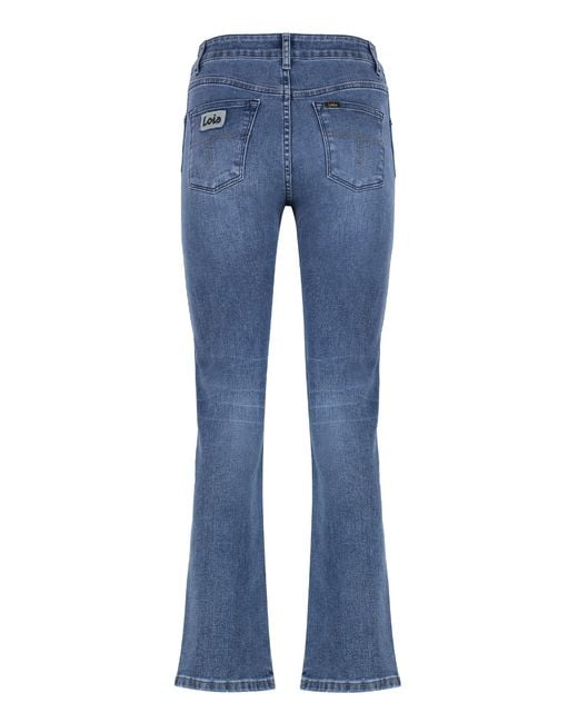 Lois Blue Malena 5-Pocket Straight-Leg Jeans