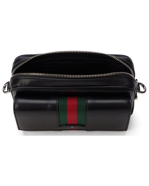 Gucci Black Leather Shoulder Bag for men