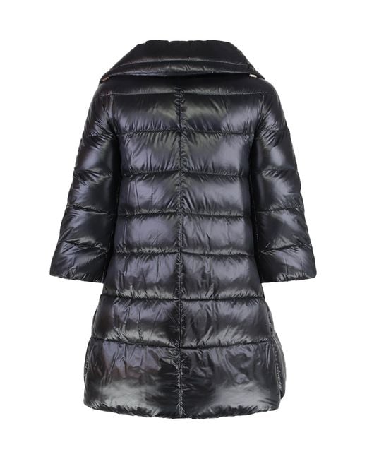 Herno Black Cleofe Down Jacket In Nylon