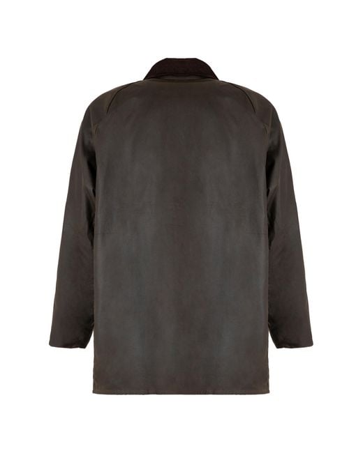 Barbour Black Beaufort Waxed Cotton Jacket for men