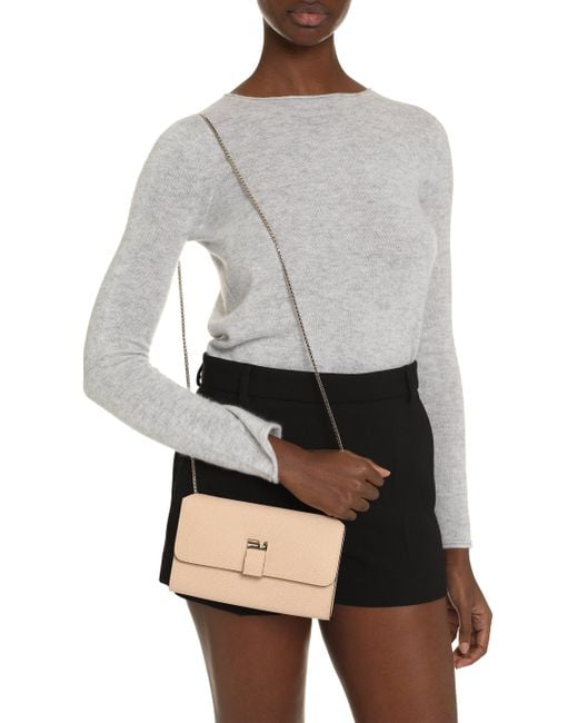 Valextra Natural Nolo Leather Clutch