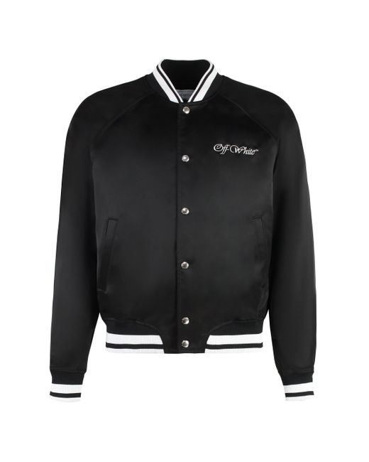 Off-White c/o Virgil Abloh Black Souvenir College Jacket for men