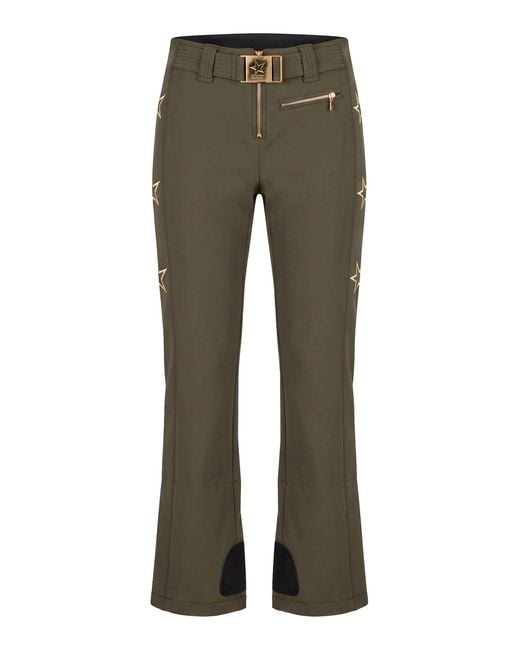 High Society Green Flared Pants