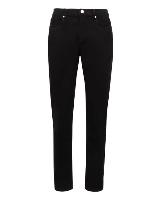FRAME Black 5-Pocket Slim Fit Jeans for men