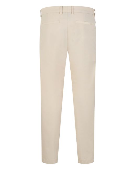Boss Natural Twill Pants Made Of Cotton Blend for men