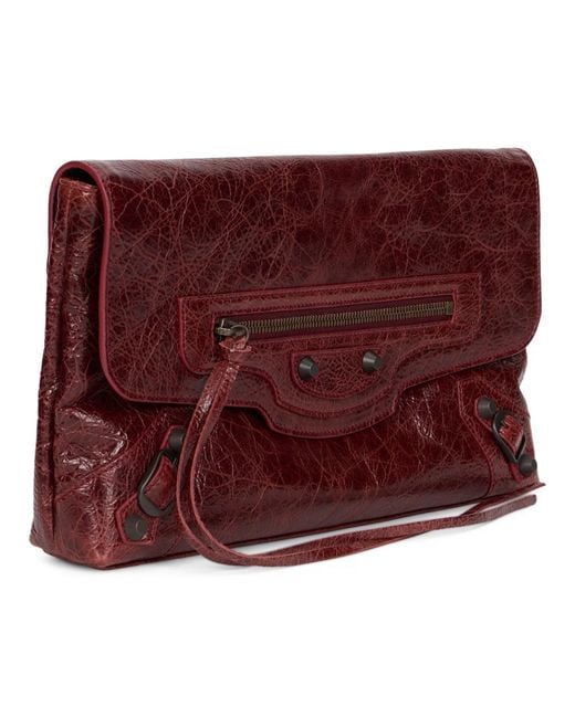Balenciaga Purple Clutch Lecity