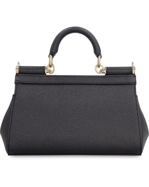 Dolce & Gabbana Black Sicily Leather Mini Handbag