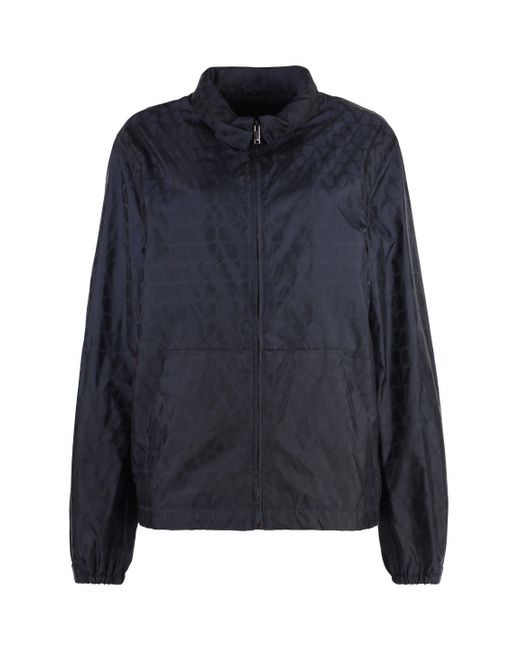 Valentino Garavani Blue Nylon Jacket for men