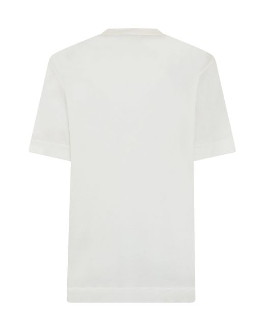 Emporio Armani White Short-Sleeve T-Shirt With Print for men