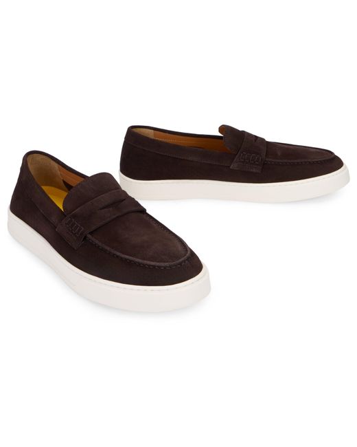 Doucal's Brown Suede Sneakers Penny for men