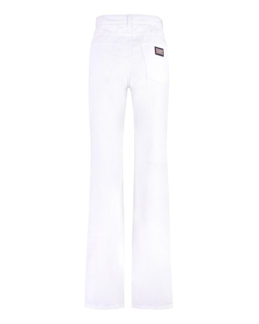 Dolce & Gabbana White Boyfriend Jeans