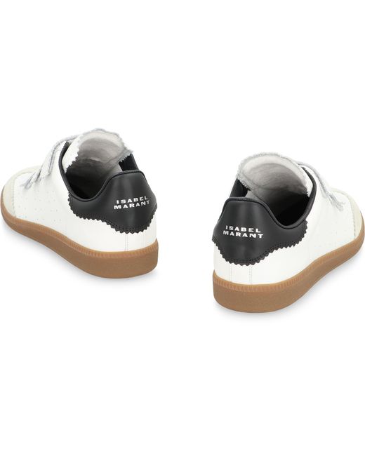 Sneakers low-top Beth in pelle di Isabel Marant in White