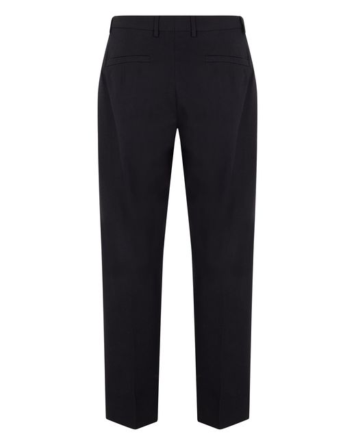 Zegna Blue Cotton And Linen Pants