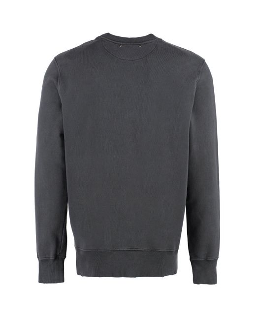 Felpa girocollo in cotone di Golden Goose Deluxe Brand in Gray da Uomo