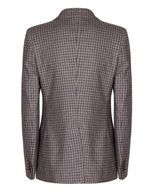 Giacca monopetto a due bottoni di 0205 Tagliatore in Brown
