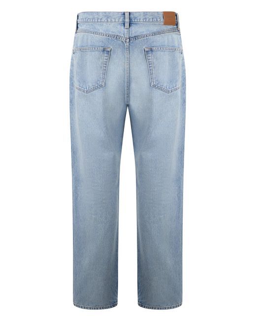 Saint Laurent Blue Straight Jeans for men