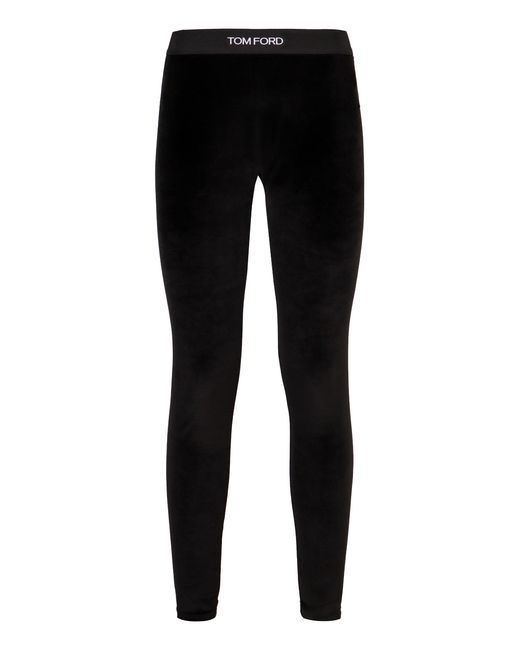 Tom Ford Black Velvet Leggings