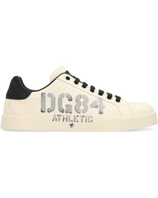 Dolce & Gabbana Natural Sports Shoes With Logo for men