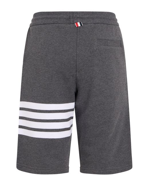 Thom Browne Gray Sporty Cotton Bermuda for men