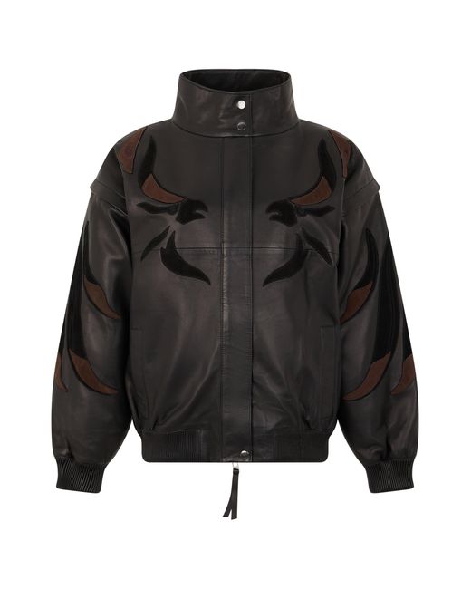 P.A.R.O.S.H. Black Bomber With High Collar