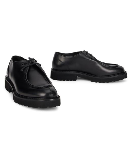 Doucal's Black Casual Lace-Up Shoes for men