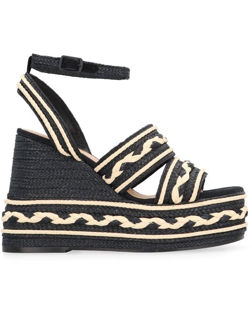 Castaner Black Fermina Platform Sandals