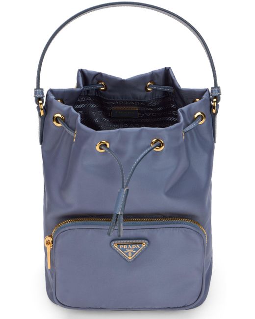 Borsa a Secchiello Duet di Prada in Blue