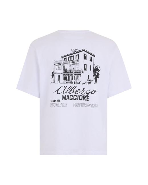 Laminar White Short Sleeve T-Shirt for men