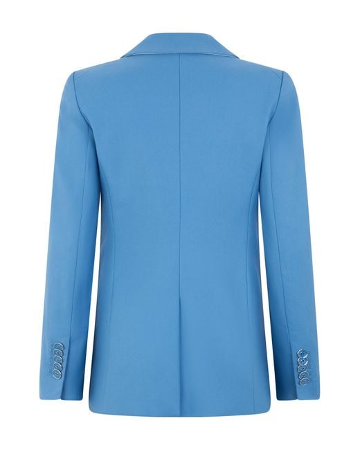 Veronica Beard Blue Linen Blend Blazer