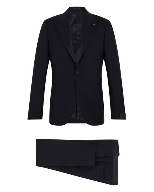 Tagliatore Blue Complete With Jacket And Pants Made Of Virgin Wool for men